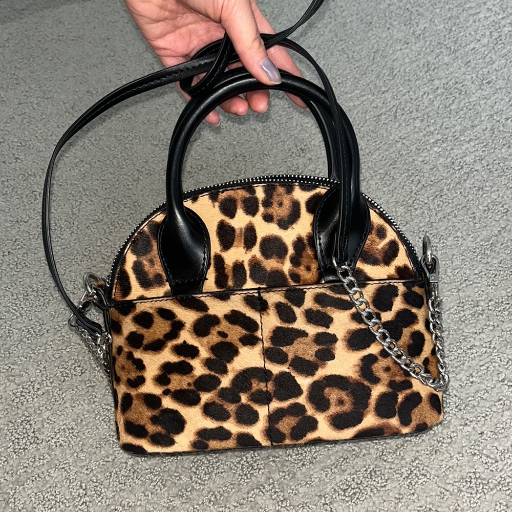 Mini leopard Zara bag with detachable strap